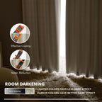 Deconovo Blackout Curtains for Bedroom, Living Room Curtains 72 Inches Long