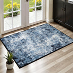 Rugflix 9x12 Area Rugs for Living Room, Washable Beige Grey Large Rug