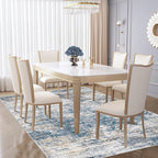 XLUEZ 5x7 Area Rugs for Living Room, Washable Modern Abstract Large Area Rug Neutral Soft Non Slip Kids Rug Stain Resistant Indoor Carpet for Bedroom Nursery Dining Room Playroom(BlueWhite, 5'x7')