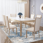 XLUEZ 5x7 Area Rugs for Living Room, Washable Modern Abstract Large Area Rug Neutral Soft Non Slip Kids Rug Stain Resistant Indoor Carpet for Bedroom Nursery Dining Room Playroom(BlueWhite, 5'x7')
