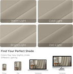 CUCRAF Light Beige Blackout Curtains Customize, Rod Pocket Room Darkening Curtain for Bedroom Living Room, Thermal Insulated Window Drapes 1 Panel (Custom Size, Color)