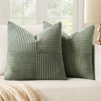 MIULEE Mustard Yellow Decorative Throw Pillow Covers for Couch 20x20 Inch