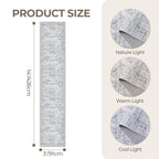 Restydon 3x14 Runner Rug Non Slip,Washable Hallway Runner Rug,Grey