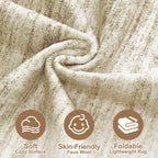 Nakagishi 10x14 Area Rugs Living Room: Washable Large Vintage Rug Neutral Non-Slip Soft Stain Resistant Indoor Carpet for Bedroom Nursery Dining Room Office Playroom - Brown-01