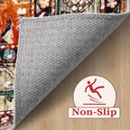 SERISSA 3x5 Washable Non Slip Boho Area Rug for Bedroom