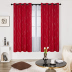 Deconovo Living Room Curtains 72 Inches Long, Blackout Curtains for Bedroom