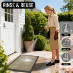 OLANLY Front Door Mat Outside Entrance 33x21, Waterproof Heavy-Duty Doormat