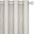 Deconovo Living Room Curtains 84 Inches Long, Blackout Curtains for Bedroom