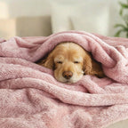 Exclusivo Mezcla Plush Fuzzy Fleece Bed Blanket Queen Size, Super Soft, Fluffy and Warm Blankets for Couch, Bed, All Season (Dusty Pink, 90x90 inches)
