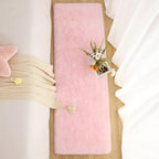 Chicrug Soft Runner Rugs for Bedroom Living Room Plush Fluffy Rug 2x8 Feet, Shag Furry Runner Carpet Non Shedding for Nursery Children Kids Girls Room Home Decorative, Pink