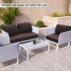 SUKAIKEQA 8PCS Patio Cushion Covers.Patio Furniture Couch SeatSlipcovers
