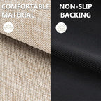 LEKEEPGO Ultra Thin Indoor Door Mat 24"x47", Non Slip Door Mat, Khaki