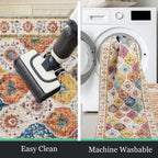 HEBE Hallway Runner Rug 2'x10', Washable Non Slip Kitchen Rug Runner