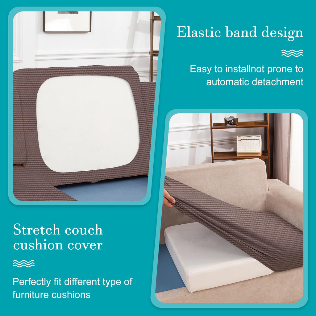 12 Pcs Outdoor Cushion Covers, Patio Sofa Cushion Covers Replacement