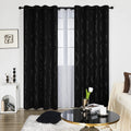 Deconovo Living Room Curtains 84 Inches Long, Blackout Curtains for Bedroom