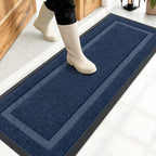 OLANLY Front Door Mat Outside 47x17, All-Season Heavy-Duty Rubber Doormat
