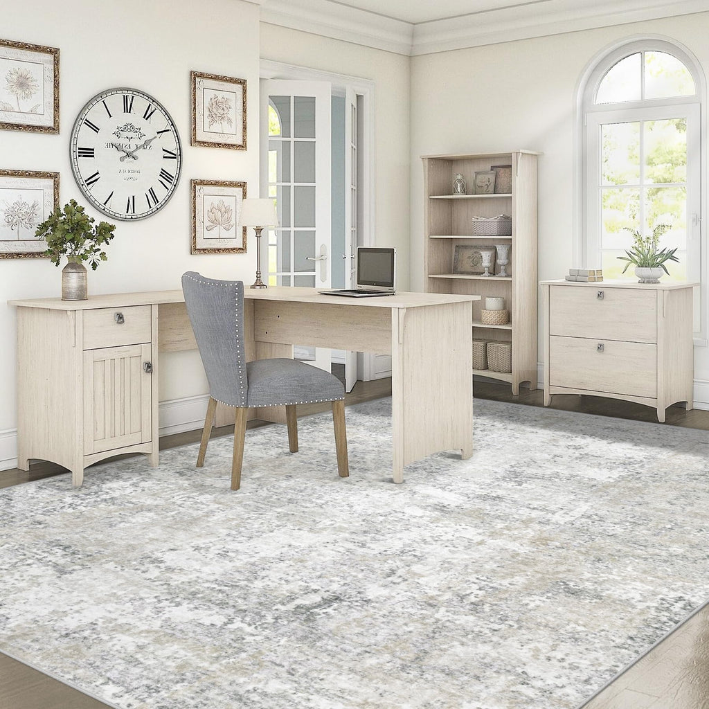 XLUEZ 6x9 Area Rugs for Living Room, Washable Modern Abstract Large Area Rug Neutral Soft Non Slip Kids Rug Stain Resistant Indoor Carpet for Bedroom Nursery Dining Room Playroom(BeigeGrey, 6'x9')