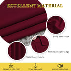 NICETOWN 84 inches Bedroom Curtains Panels - Functional Blackout Curtains/Panels for Bedroom, Thermal Insulated, Privacy Assured (Set of 2, 52 x 84 inches, Wine Red)