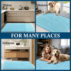 OLANLY Dog Door Mat for Muddy Paws 59x32, Super Absorbent Chenille Mud Mat