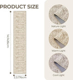 Washable Runner Rug 2.5x14, Non-Slip Long Hallway Runner for Entryway, Soft Vintage Kitchen Mats for Floor, Abstract Dining Room, Bedroom, Living Room Rugs(2.5'x14', Brown/Ivory)
