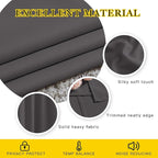 NICETOWN Blackout Window Curtains 72" L - Grommet Top Room Darkening Thermal Insulated Vertical Window Drapes Modern for Flat/Apartment (2 Panels, 46 x 72 Inch, Grey)