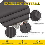 NICETOWN Grey Bedroom Curtains Blackout 96 inches Long, Grommet Energy Saving Thermal Drapes Room Darkening Sound Dampening Window Treatments for Living Room, W52 x L96, 2 Panels