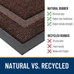 OLANLY Front Door Mat Outside 29.5x17, All-Season Heavy-Duty Rubber Doormat
