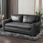 Leather Look Couch Cushion Covers Sofa Seat Slipcovers Sets Couches Furniture Protector for Sectional Armchair Loveseat Pets Kids Stretch Spandex Fabric (1 Cushion Loveseat, Light Grey)