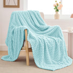 BEDELITE Cloud Blue Twin Blanket for Couch, Soft Cozy Gift for Women, 60*80