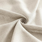 MIULEE Cream Linen Curtains 52x72 Inch 2 Panels for Bedroom Living Room