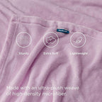 Bedsure GentleSoft Fleece Blankets Queen Size Lilac Lavender - Bed Blanket Soft Lightweight Plush Fuzzy Cozy Luxury Microfiber, 90x90 inches