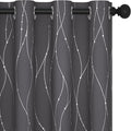 Deconovo Living Room Curtains 84 Inches Long, Blackout Curtains for Bedroom