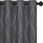 Deconovo Living Room Curtains 84 Inches Long, Blackout Curtains for Bedroom