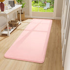 Amearea Modern Soft Hallway Runner Rug, 2x6 Feet Washable Runner Rugs for Hallway, Pink Fluffy Rug Bedroom Bedside Rugs, Non Slip Memory Foam Rug Carpet for Entrance Kitchen Living Room Decor