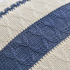 Fancy Homi Set of 1 Dusty Blue Vintage Long Lumbar Decorative Throw Pillow Covers 14x24 Inch for Couch Bed Chair Bedroom, Rustic Retro Square Cushion Case, Modern Farmhouse Boho Living Room Decor
