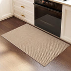 YDKGL 2x3 ft Indoor Door Mat Entryway Rug Non Slip Woven Washable Area Rugs Kitchen Mats for Floor, Front Entry Rug Entrance Doormat for Hall Porch Bathroom Kitchen Bedroom, Easy Clean, Brown 24"x36"