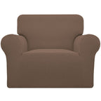 Easy-Going Stretch Oversized Chair Slipcover with Arm Washable Brown