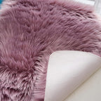 Arbosofe Ultra Soft Faux Fur Rug, Small Area Rugs, Light Purple Fluffy Shaggy Fur Rug for Bedroom & Living Room, Kids Room Decor, 2 x 3 Feet Sheepskin