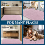 OLANLY Dog Door Mat for Muddy Paws 34x21, Super Absorbent Chenille Mud Mat