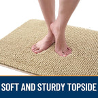OLANLY Dog Door Mat for Muddy Paws 24x16, Super Absorbent Chenille Mud Mat