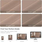 CUCRAF Khaki Blackout Curtains Customize, Rod Pocket Room Darkening Curtain for Bedroom Living Room, Thermal Insulated Window Drapes 1 Panel (Custom Size, Color)