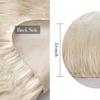 MIULEE Fluffy Rug Soft Shaggy Faux Fur Area Rug Luxury Plush Sheepskin Carpet for Bedroom Living Room Sofa Chair 2 x 3 Feet, Beige