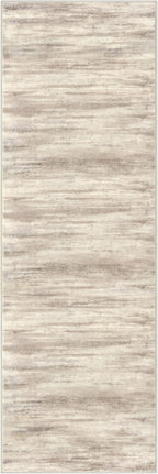 KOZYFLY Modern Abstract Runners for Hallways 2x6 Washable Rug Runner Non-Slip Soft Striped Kitchen Runner Rug, Beige Brown Print Carpet Runner for Entryway Bathroom Laundry Room Foyer