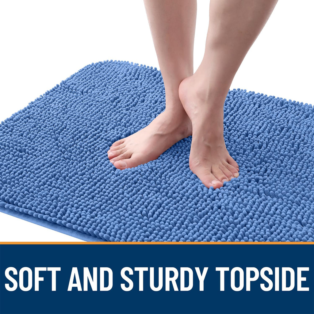 OLANLY Dog Door Mat for Muddy Paws 44x32, Super Absorbent Chenille Mud Mat
