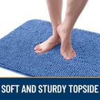 OLANLY Dog Door Mat for Muddy Paws 44x32, Super Absorbent Chenille Mud Mat