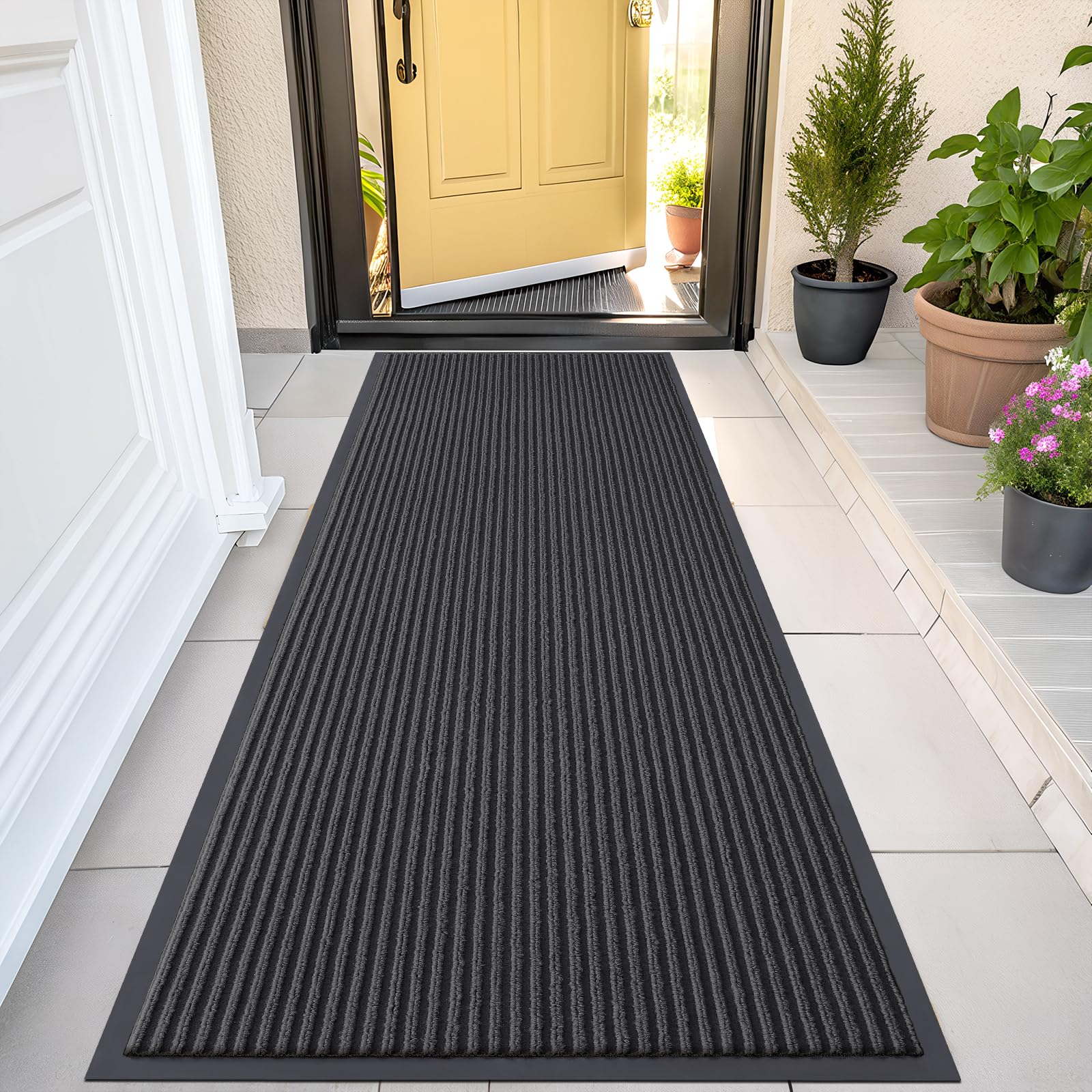 OLANLY Front Door Mat 47x23, Waterproof Heavy-Duty Indoor Outdoor Doormat