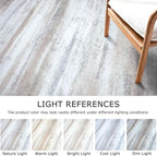 KOZYFLY Modern Abstract Kitchen Runner Rug, 2.6x12 Washable Rug Runner Non-Slip Soft Striped Hallway Runner Rugs, Beige Print Carpet Runner for Entryway Bathroom Laundry Room Foyer