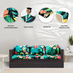8 Piece Outdoor Cushion Covers, Patio Sofa Cushion Covers, Stretch Fit