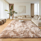 ONASAR Area Rugs for Bedroom Living Room, Fluffy Tie-Dye Beige 4x6 Indoor Bedside Floor Throw Rug, Soft Plush Shaggy Carpet for Nursery Kids Girls Boys Teen Dorm Home Office Decor Aesthetic