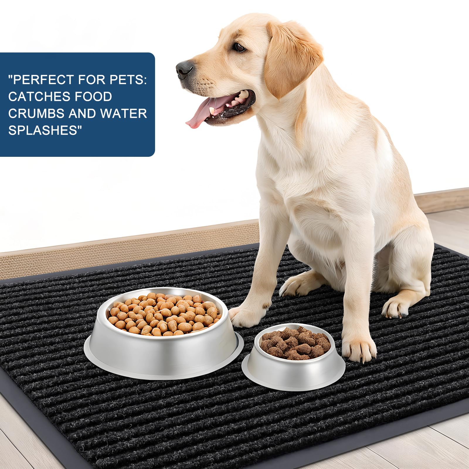 OLANLY 2-Pack Front Door Mats 59x34, Waterproof Heavy-Duty Doormats